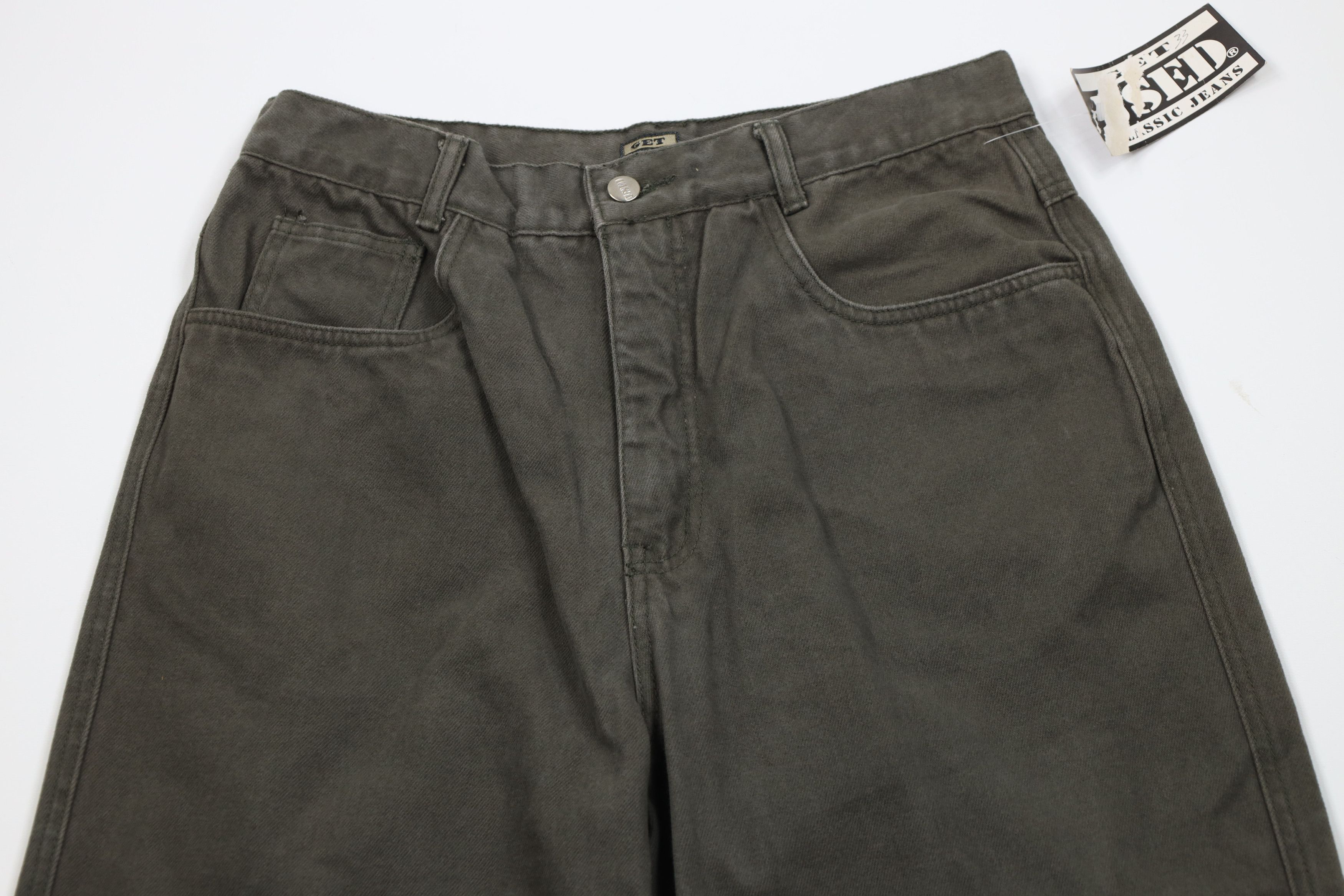 Vintage Deadstock Vintage 90s Streetwear Skateboard Jeans Green Size US 33 - 2 Thumbnail