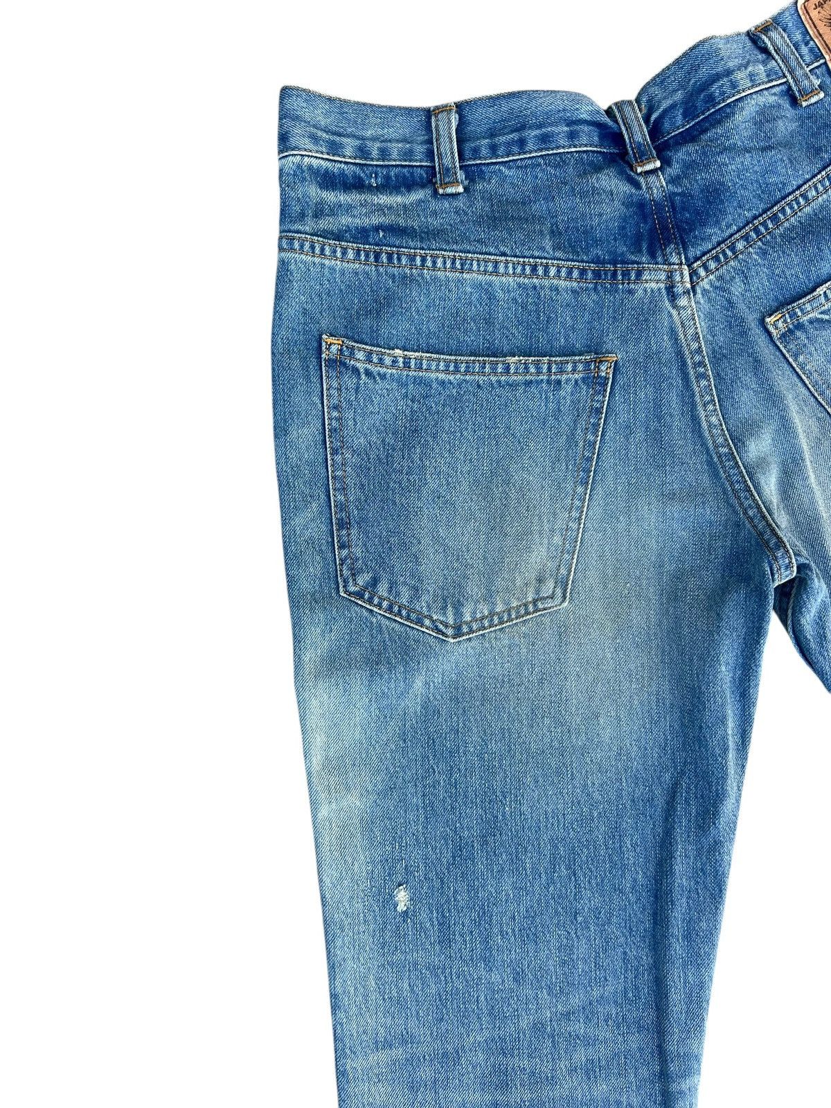 Vintage Mud Wash Back Bone Dirty Selvedge Denim Super Flare Jeans Size US 30 / EU 46 - 17 Thumbnail