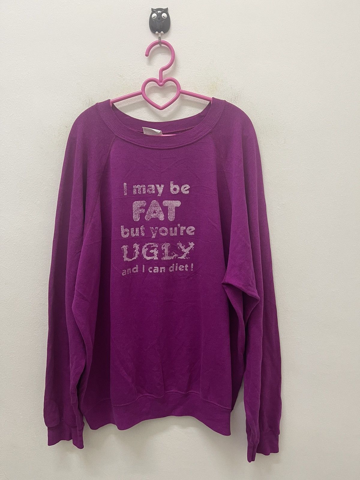 Vintage Rare Vintage I MAY BE FAT BUT YOURE UGLY Wording Size US XL / EU 56 / 4 - 1 Thumbnail