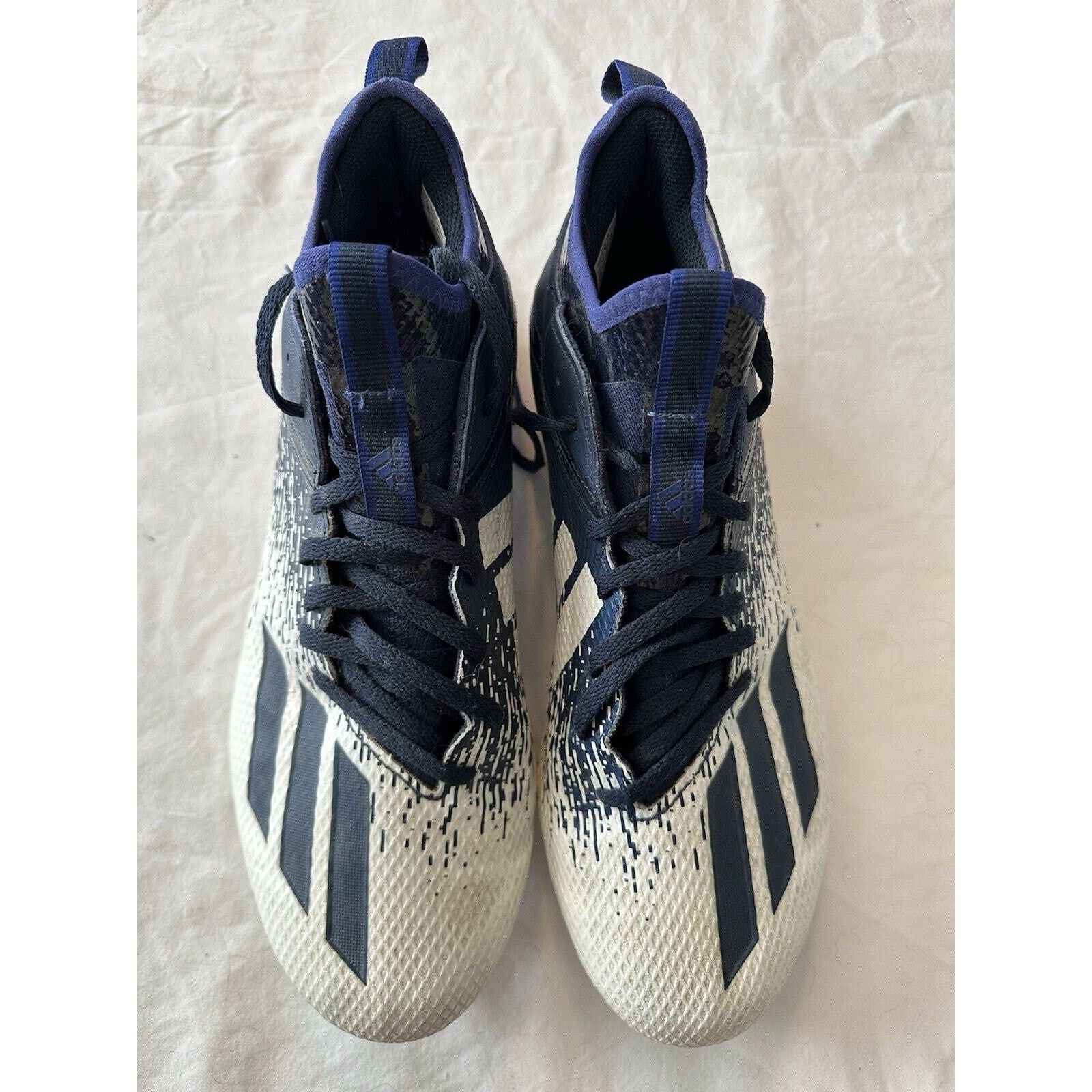Adidas ADIDAS Adizero Scorch Football Cleats sz 11.5 White/ Blue Size US 11.5 / EU 44-45 - 8 Thumbnail