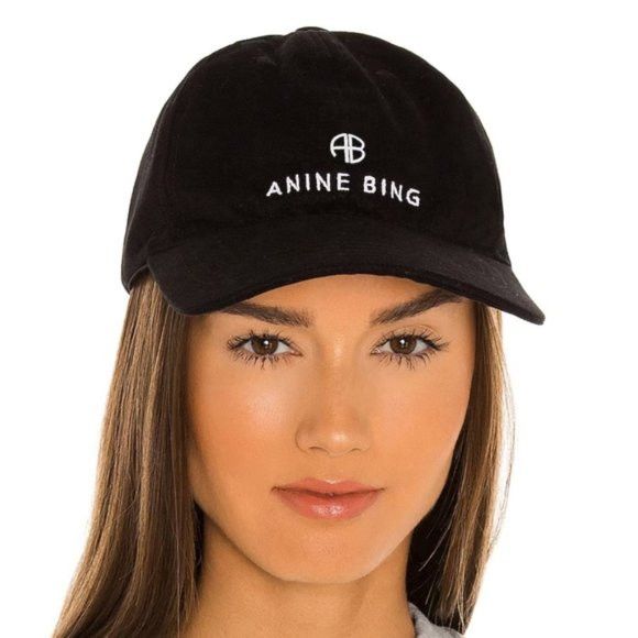 cappellino da baseball in seta con logo FF Fendi bianco e blu navy