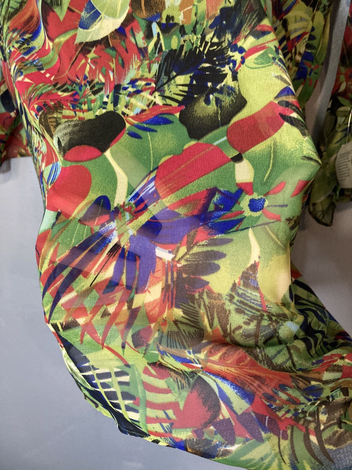 Other Mix Nouveau green tropical sheer coverup/tunic NWT Size XL / US 12-14 / IT 48-50 - 6 Thumbnail