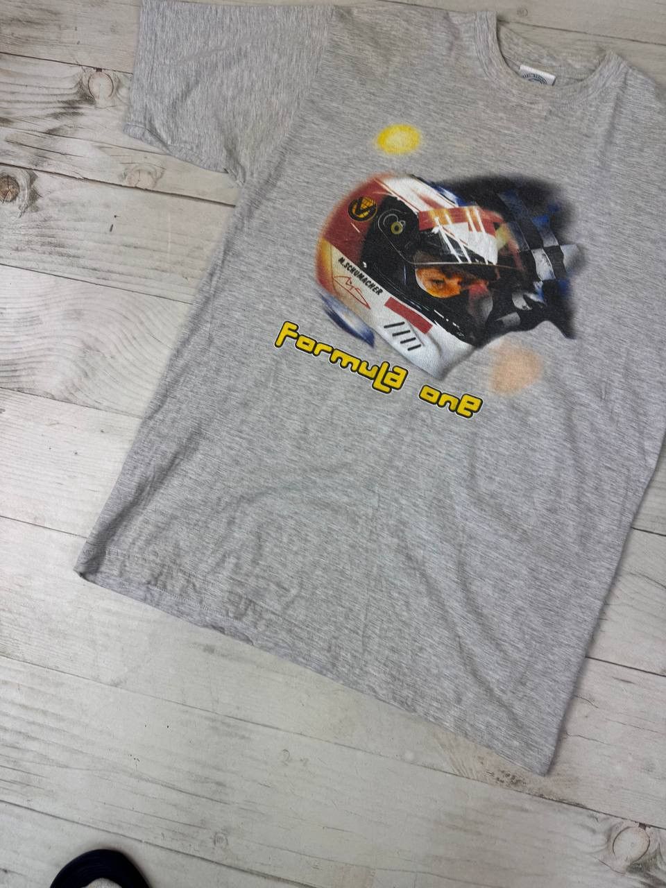 Formula 1 Vintage Michael Schumacher Formula 1 Racing T Shirt 90s Size US L / EU 52-54 / 3 - 3 Thumbnail