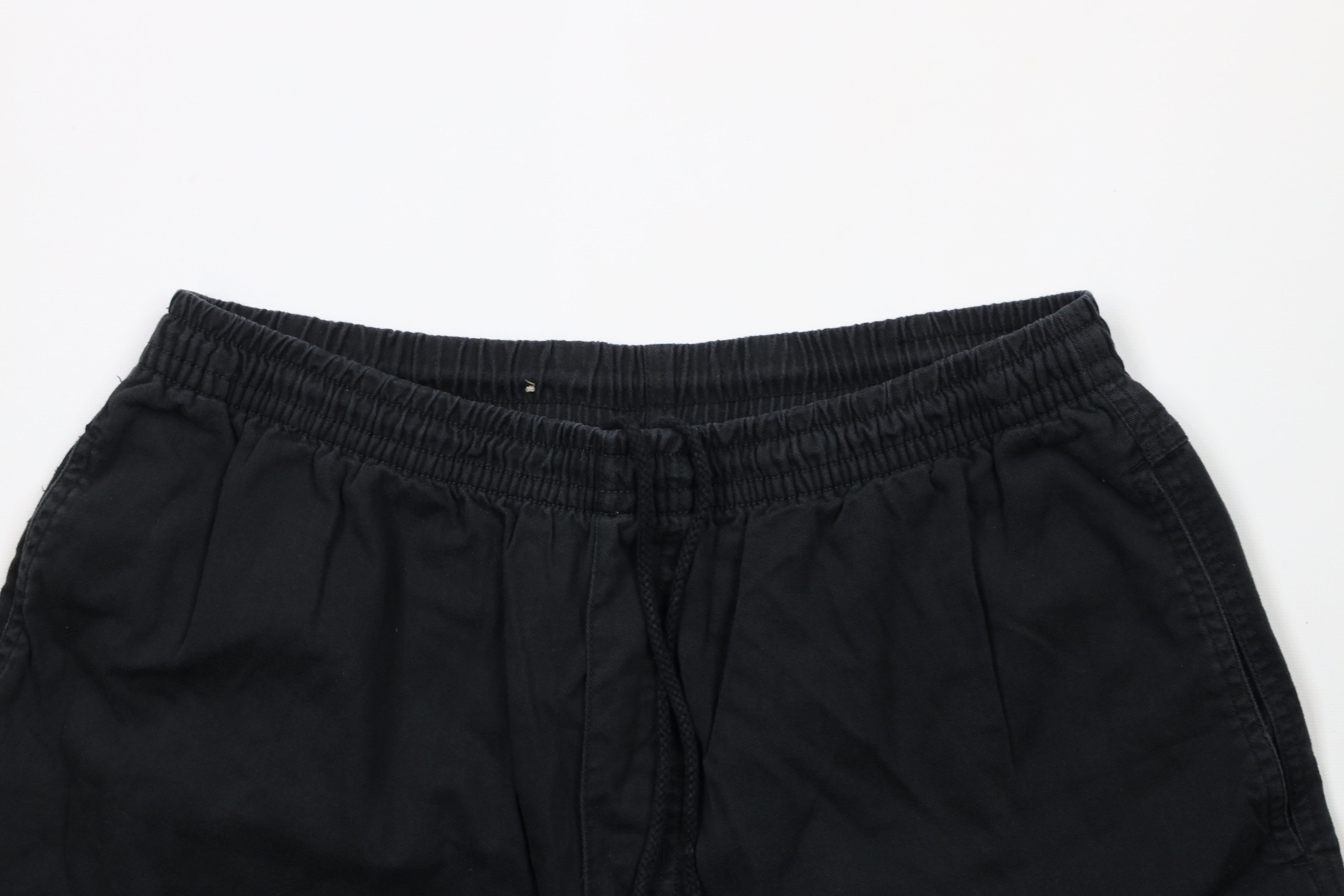 Vintage Vintage 90s Streetwear Blank Above Knee Shorts Black Cotton Size US 32 / EU 48 - 2 Thumbnail