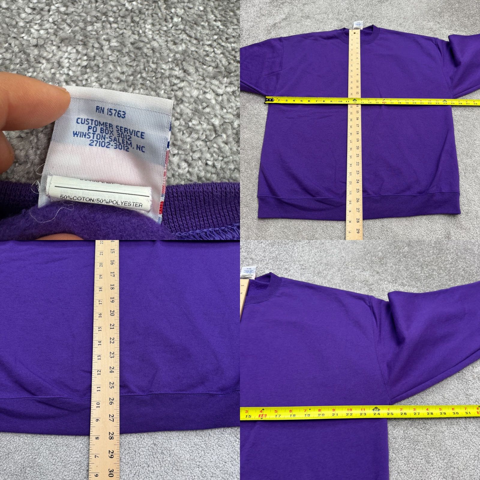 Champion Champion Sweatshirt Vintage Y2K Pullover Mens XL Purple Fleece Crew Neck, Regular Fit, 90s Sports Style Size US XL / EU 56 / 4 - 8 Thumbnail