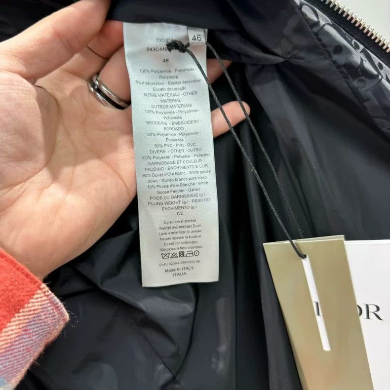 Dior Dior Classic Logo Puffer Jacket Black-2505 Size US L / EU 52-54 / 3 - 3 Thumbnail