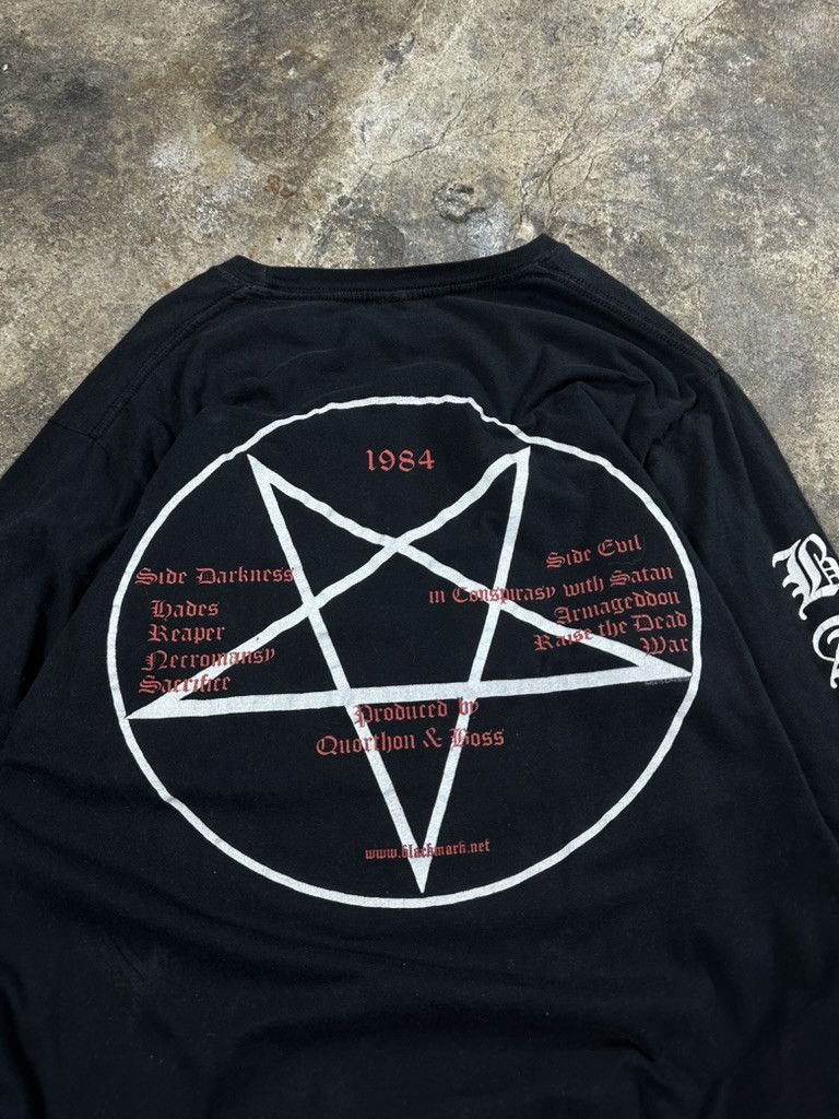 Band Tees 2009 Bathory Black Metal Goat Satan Vintage Longsleeve Size US S / EU 44-46 / 1 - 7 Thumbnail