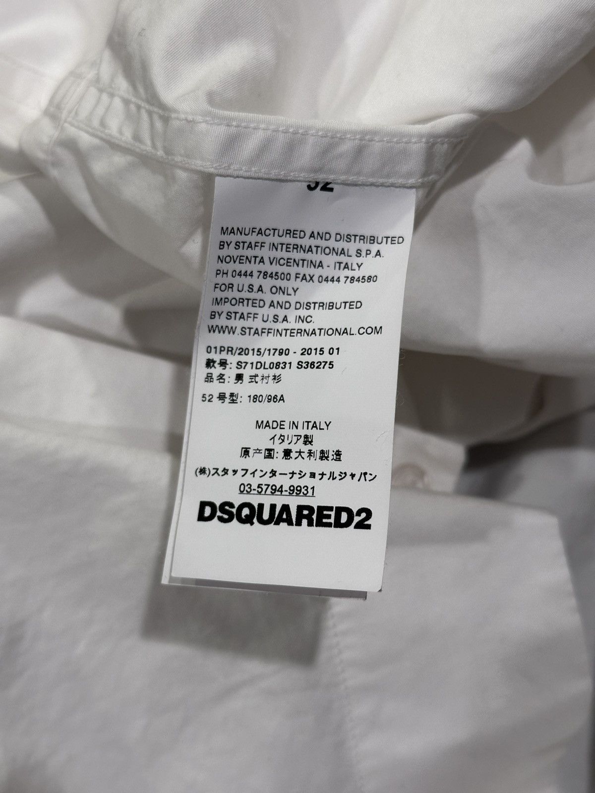 Dsquared2 Dsquared2 Monster Graphic Logo White / Black Button Up Shirt Size US L / EU 52-54 / 3 - 13 Thumbnail