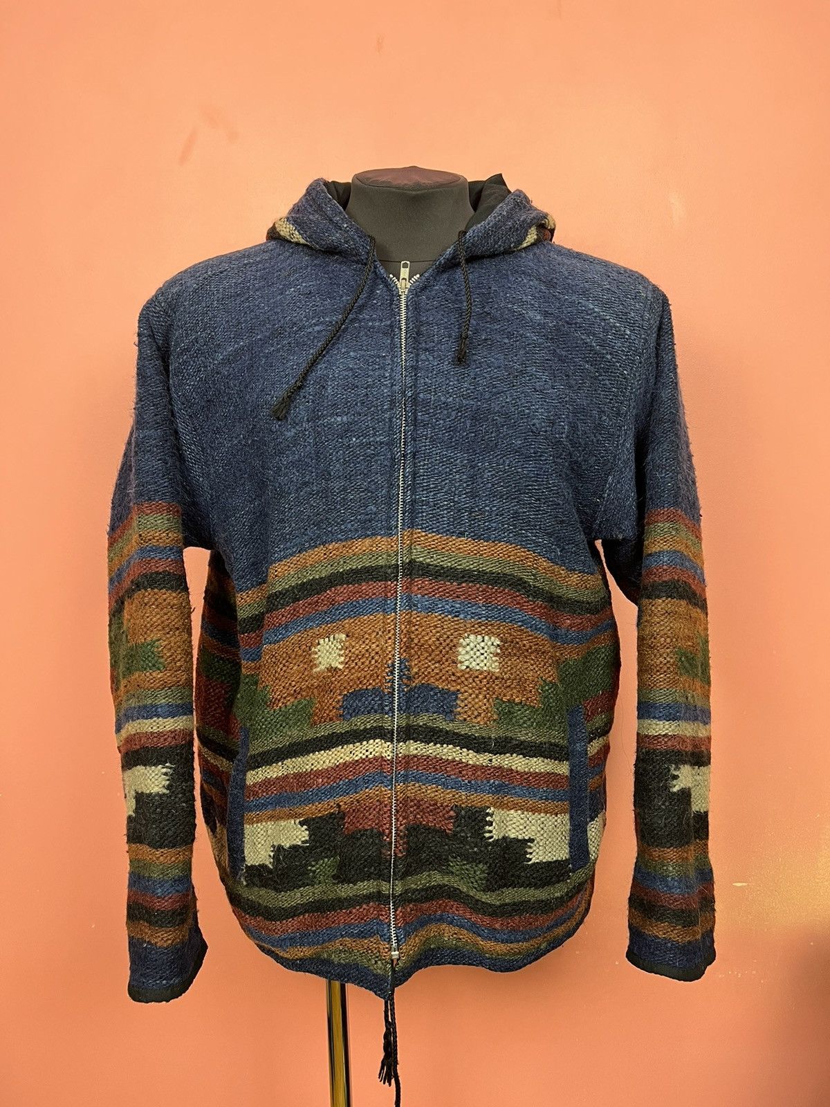 Vintage Avan garde vintage wool zip jacket hooded hype rare Size US M / EU 48-50 / 2 - 1 Thumbnail