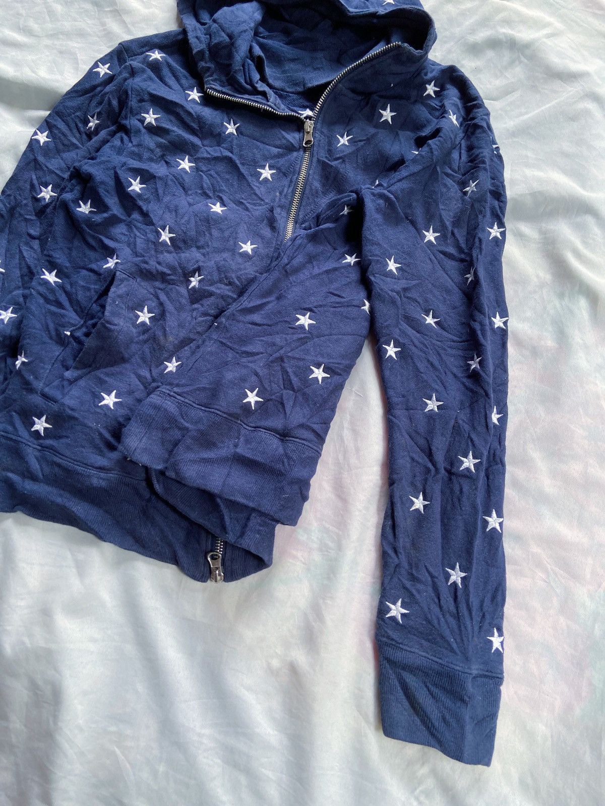 semanticdesign JAPANESE UKNOWN BRAND EMBROIDERY STARS ZIP HOODIE Size US S / EU 44-46 / 1 - 3 Thumbnail