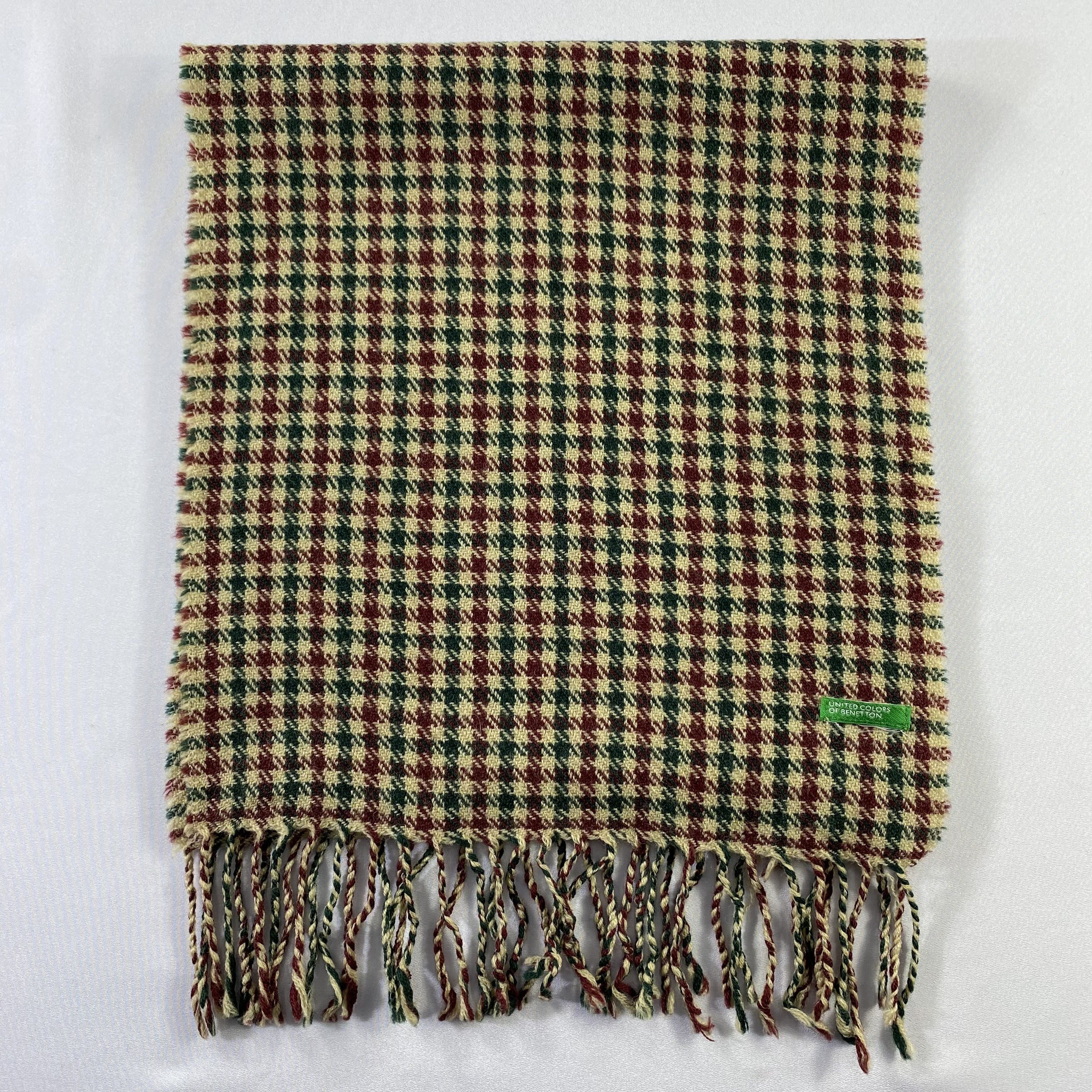 United Colors Of Benetton United Colors Of Benetton Houndstooth Scarf Muffler Size ONE SIZE - 2 Thumbnail