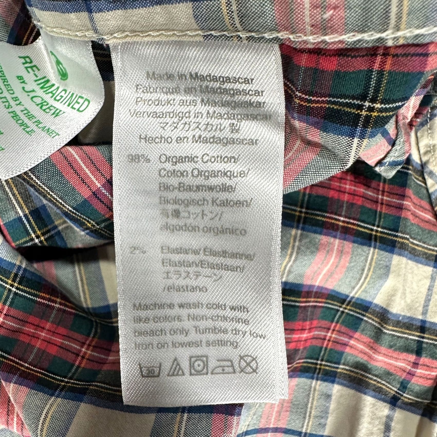 J.Crew VINTAGE J. CREW Shirt Mens M Classic Secret Wash Pocket Button Down Plaid Home Size US M / EU 48-50 / 2 - 5 Thumbnail