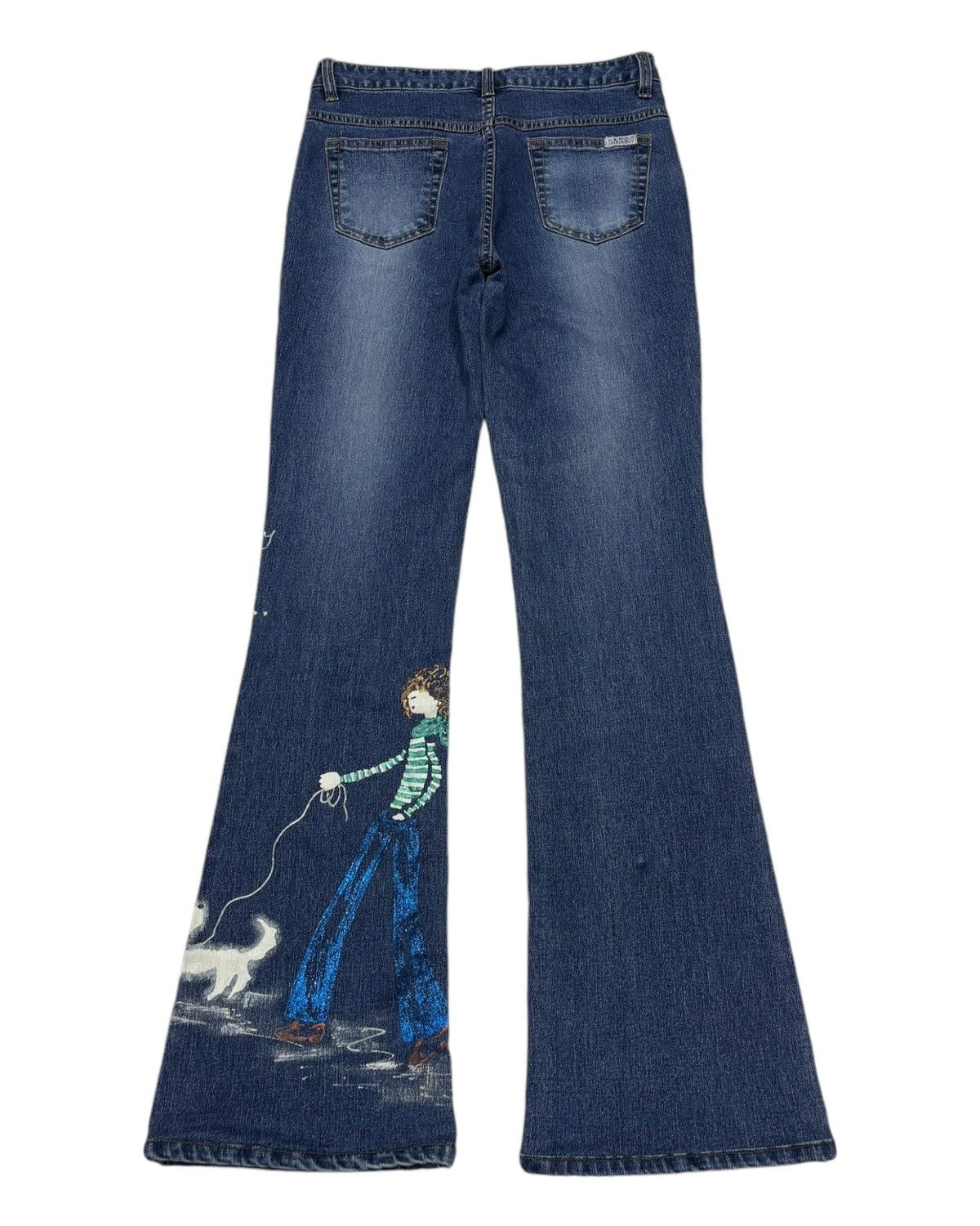 Yohji Yamamoto Vintage Flared Bootcut Jeans Yohji Yamamoto Style Size 27" / US 4 / IT 40 - 2 Thumbnail