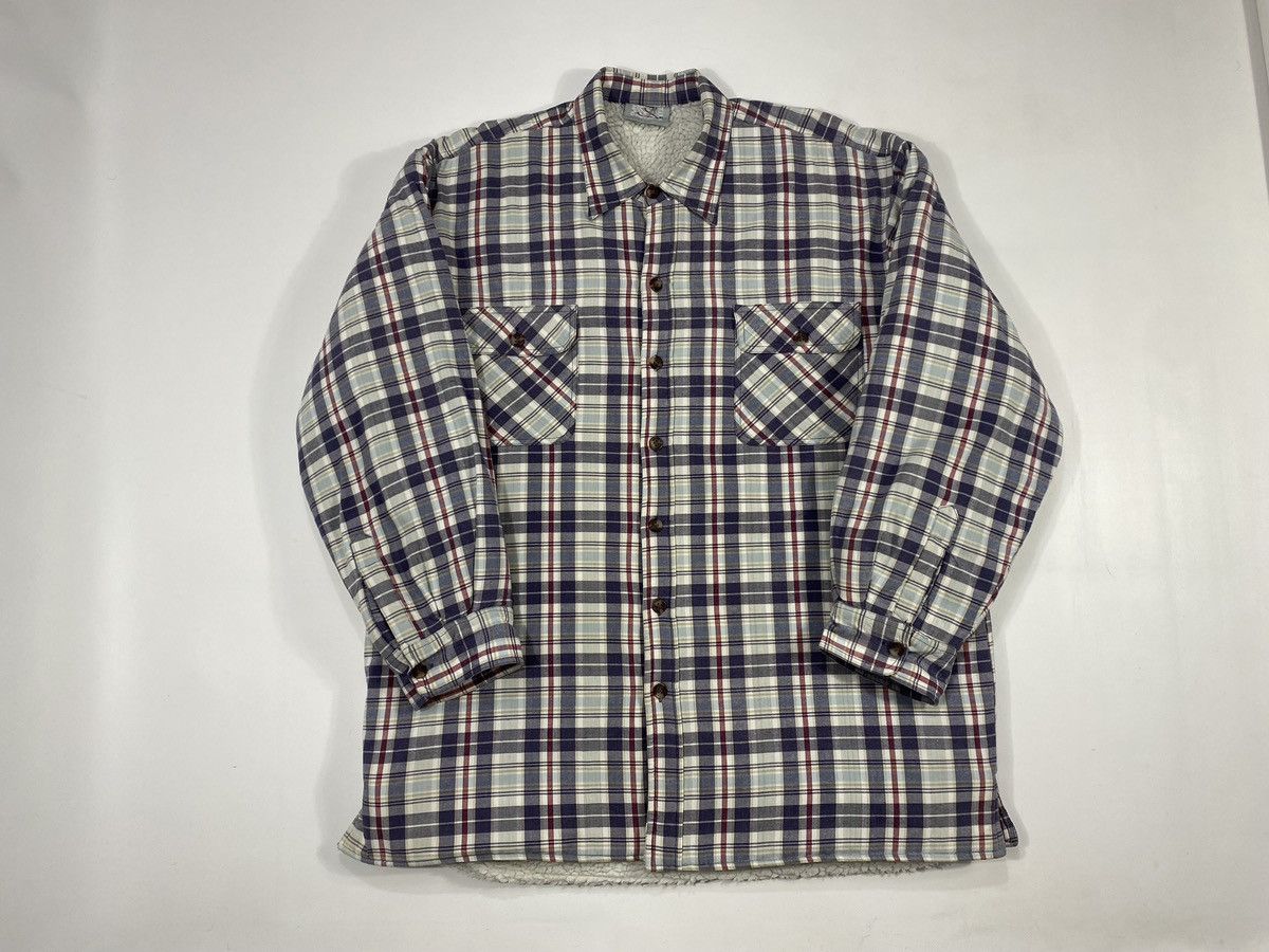Vintage Vintage 80s 90s Heavy Sherpa Insulated Tartan Shirt Jacket Size US M / EU 48-50 / 2 - 9 Thumbnail