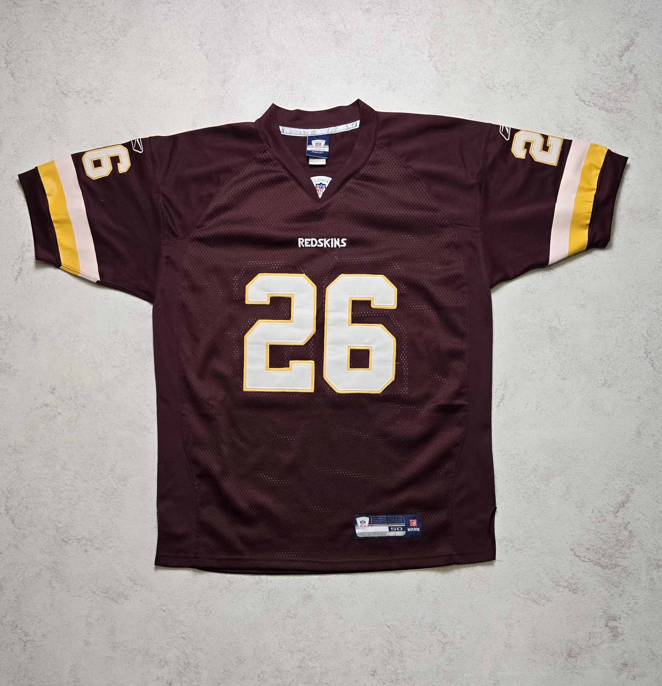 Reebok Washington Redskins #26 Clinton Portis NFL Jersey Sewn Size US L / EU 52-54 / 3 - 1 Thumbnail