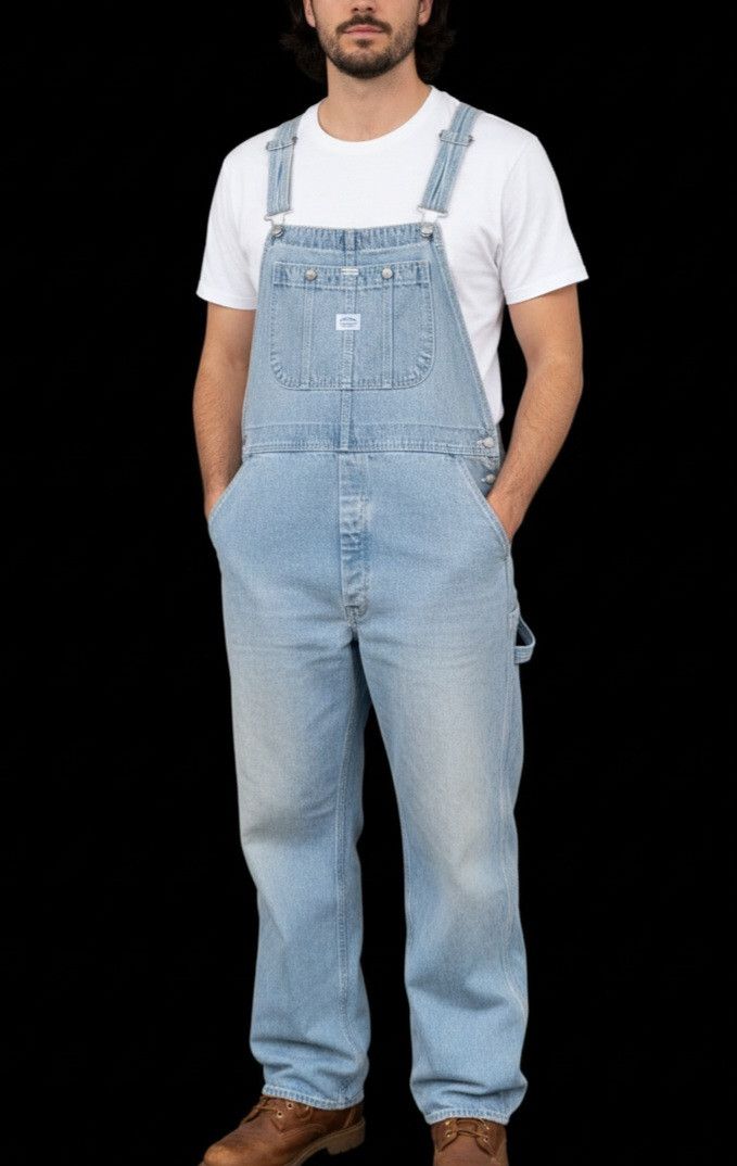 Vintage Vintage BIG JOHN scovvil button overall jeans denim Size US 40 / EU 56 - 1 Thumbnail