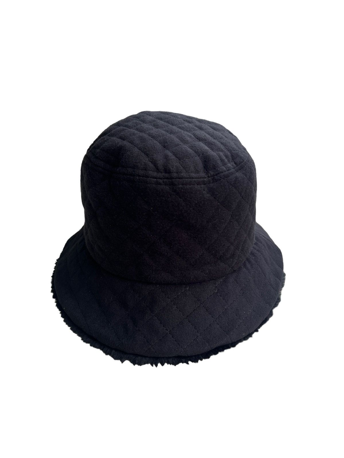 Balenciaga Vintage 1980 Balenciaga Quilted Faux Fur Bucket Hat Size ONE SIZE - 3 Thumbnail
