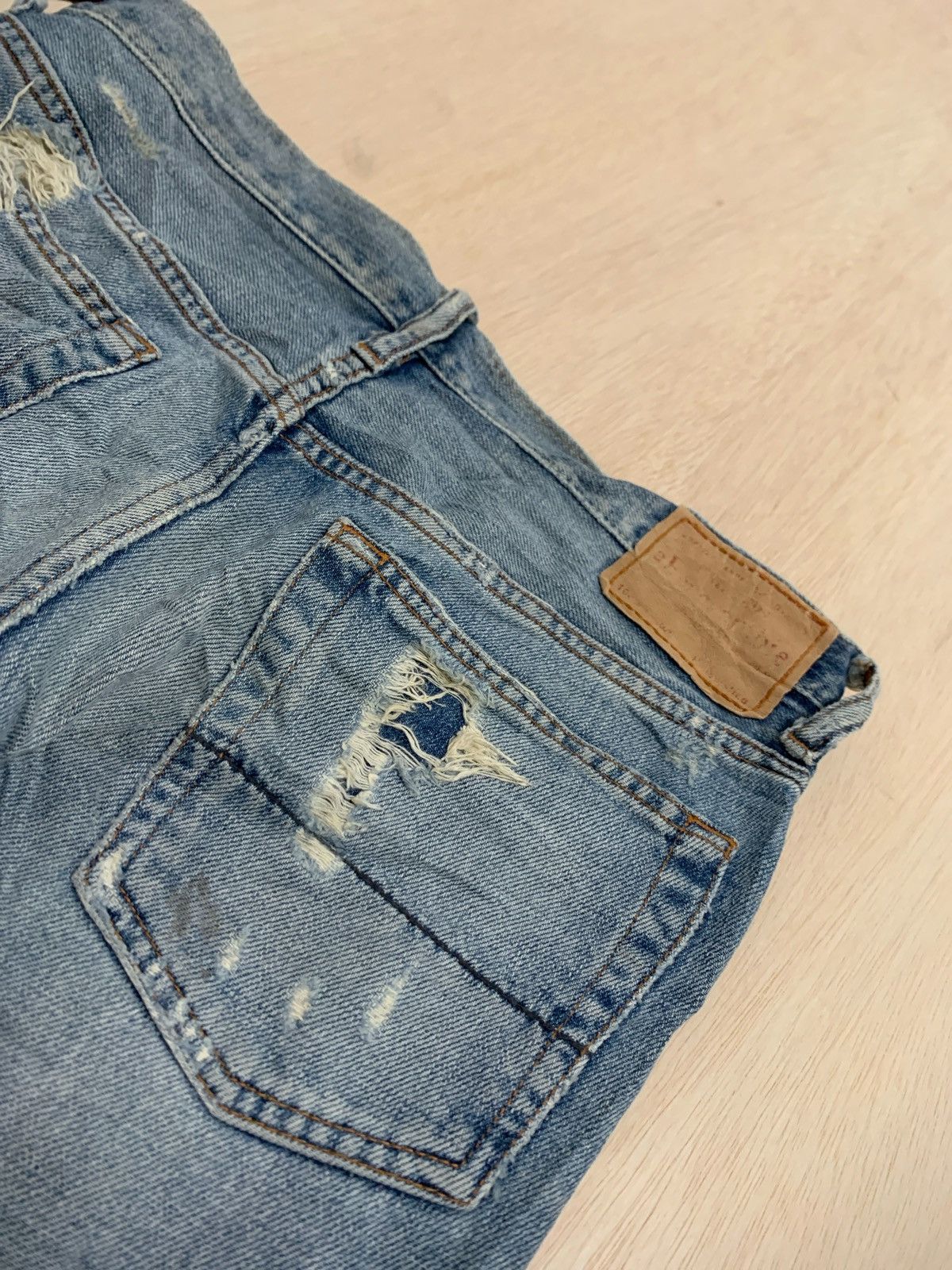 Hysteric Glamour × Japanese Brand Distressed Denim Abercrombie Bootcut Jeans Size US 32 / EU 48 - 5 Thumbnail