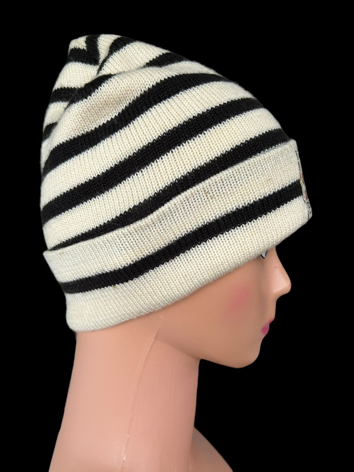 Japanese Brand × Kapital × Vintage RALPH LAUREN Double RL Vintage Stripe Beanie Hats Size ONE SIZE - 7 Thumbnail