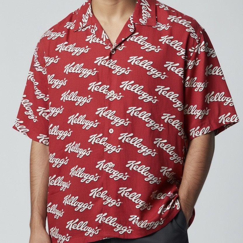 H&M H&M x Vintage kellogs open collar shirt Size US M / EU 48-50 / 2 - 1 Thumbnail