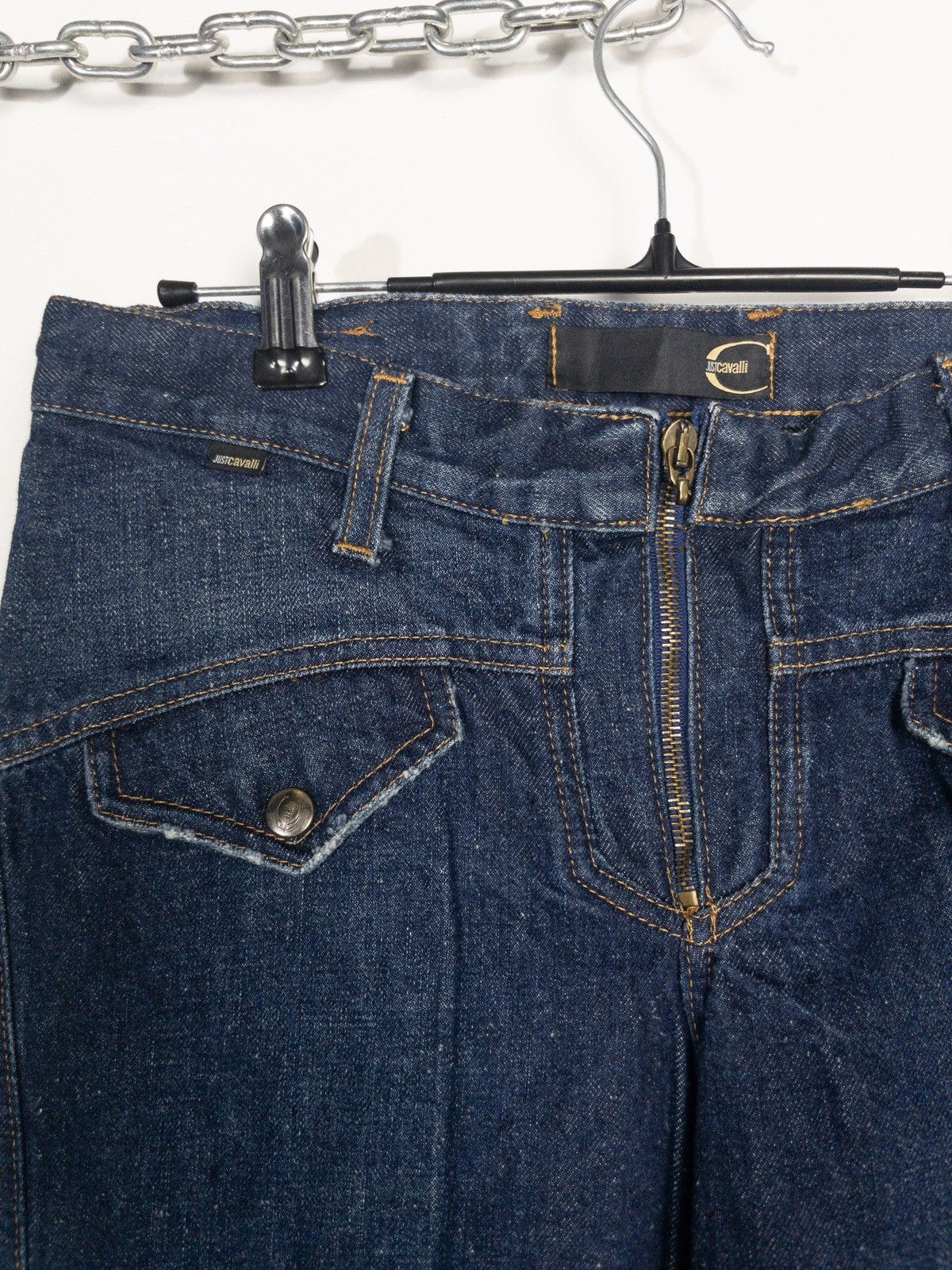 Just Cavalli Just Cavalli Straight Leg Jeans Front Facing Pockets Size US 29 - 7 Thumbnail