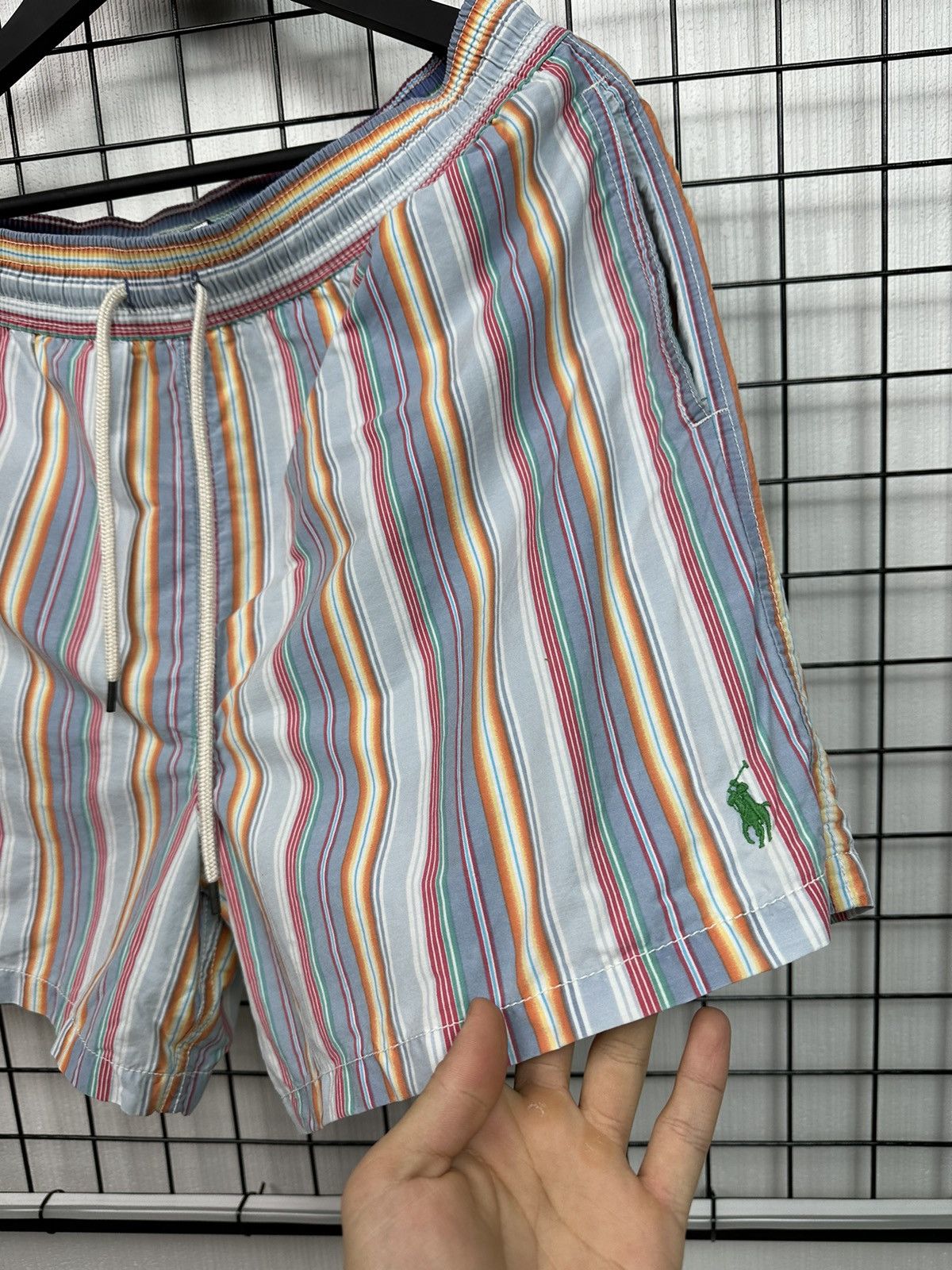 Polo Ralph Lauren × Vintage Vintage Y2K Polo Ralph Lauren Swim Shorts Men L multicolour Size US 34 / EU 50 - 4 Thumbnail
