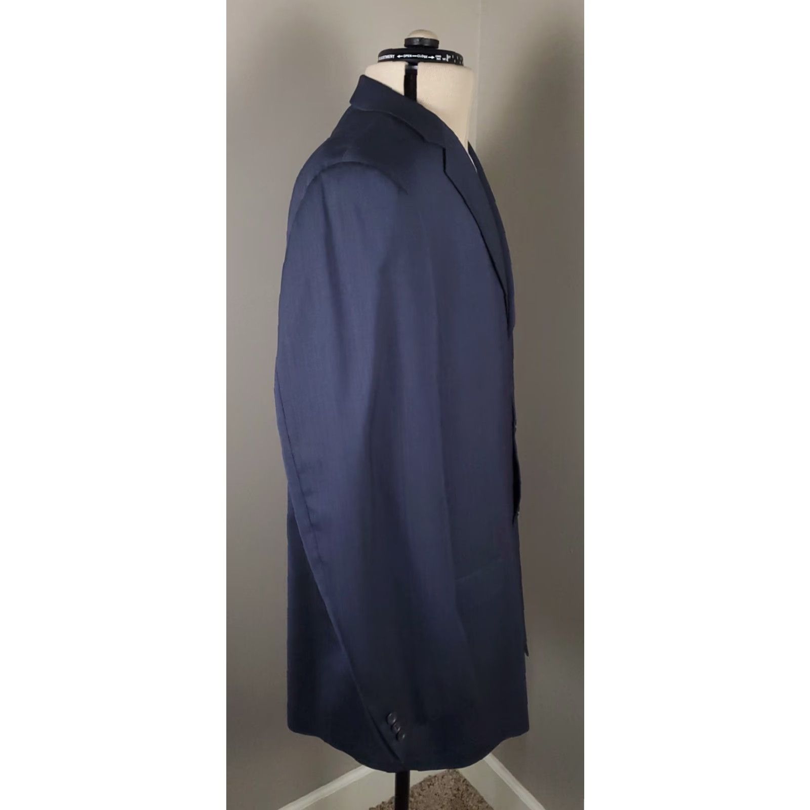 Ermenegildo Zegna Ermenegildo Zegna Blazer Mens 46R Wool Elastane Blue 3 Button Blazer Denim? Size 46R - 4 Thumbnail