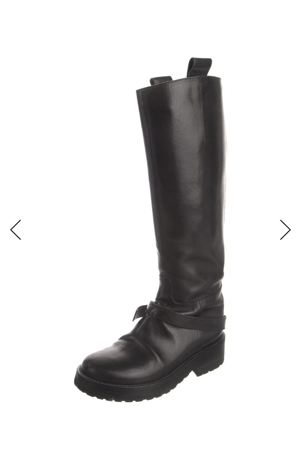 Ann Demeulemeester Ann Demeulemeester Leather Riding Boots Size US 8 / IT 38 - 2 Thumbnail