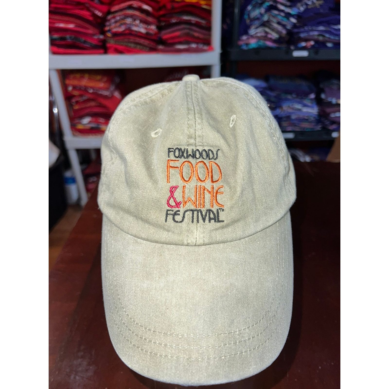 Vintage Foxwoods Food & Wine Festival Hat Cap Logo Promo Headwear OS Size ONE SIZE - 2 Thumbnail