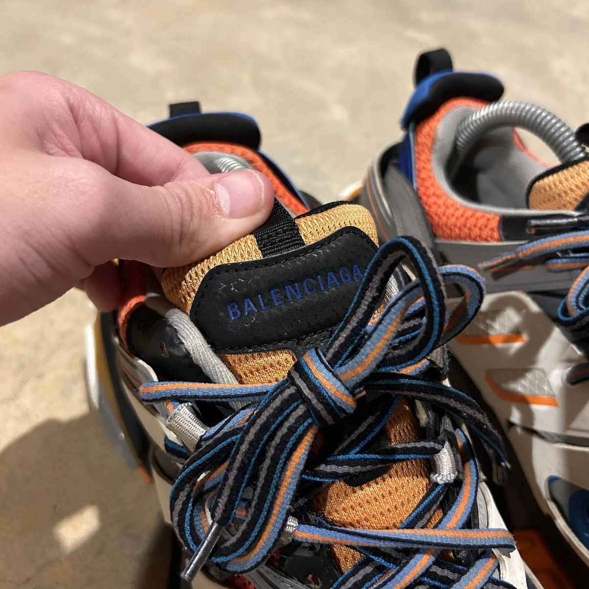 Balenciaga × Designer Balenciaga Track Sneakers Orange/Blue US 7 Size US 7 / EU 40 - 11 Thumbnail