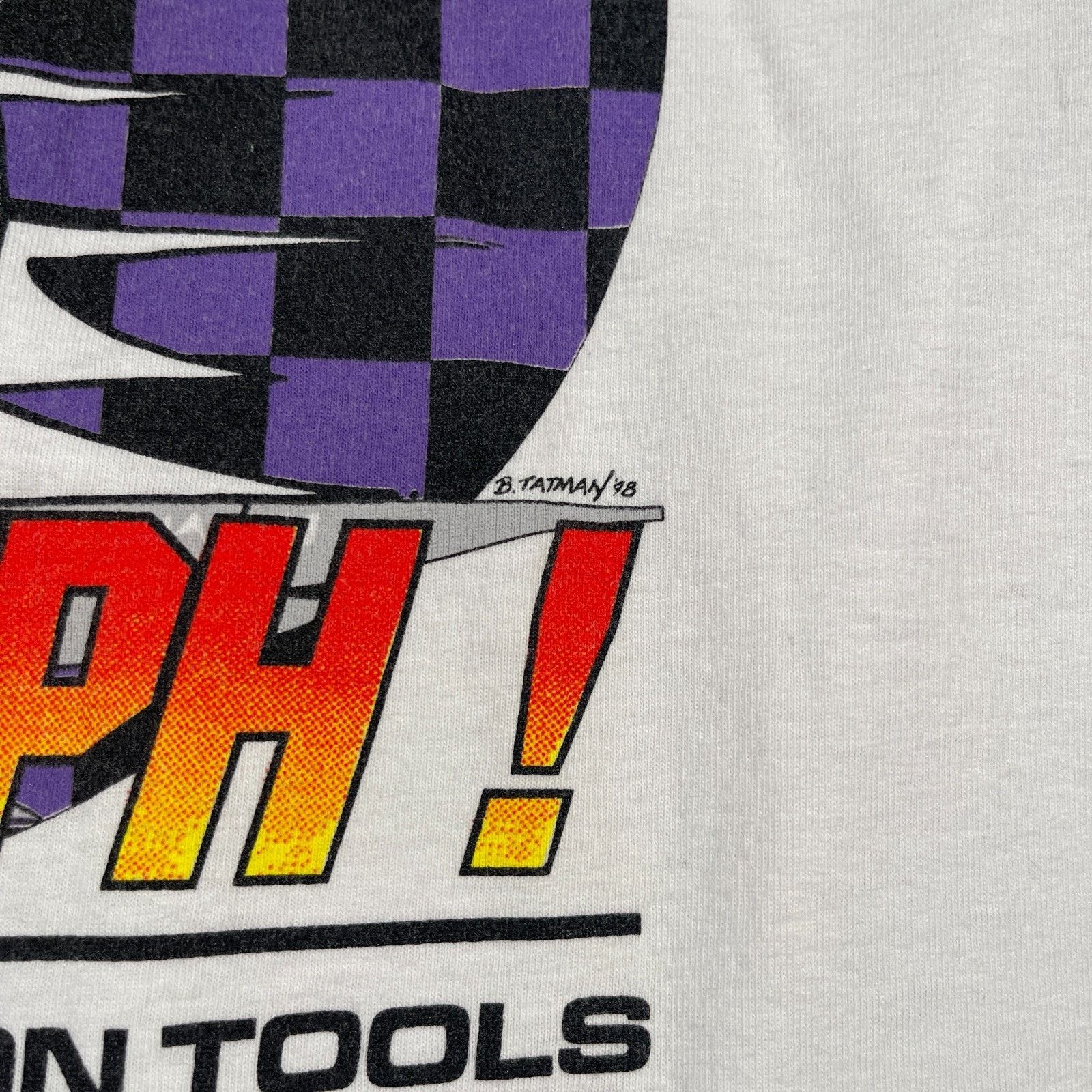 NASCAR × Vintage Vintage 1998 Doug Herbert Dragster Racing White Tee T Shirt Size US XL / EU 56 / 4 - 7 Thumbnail
