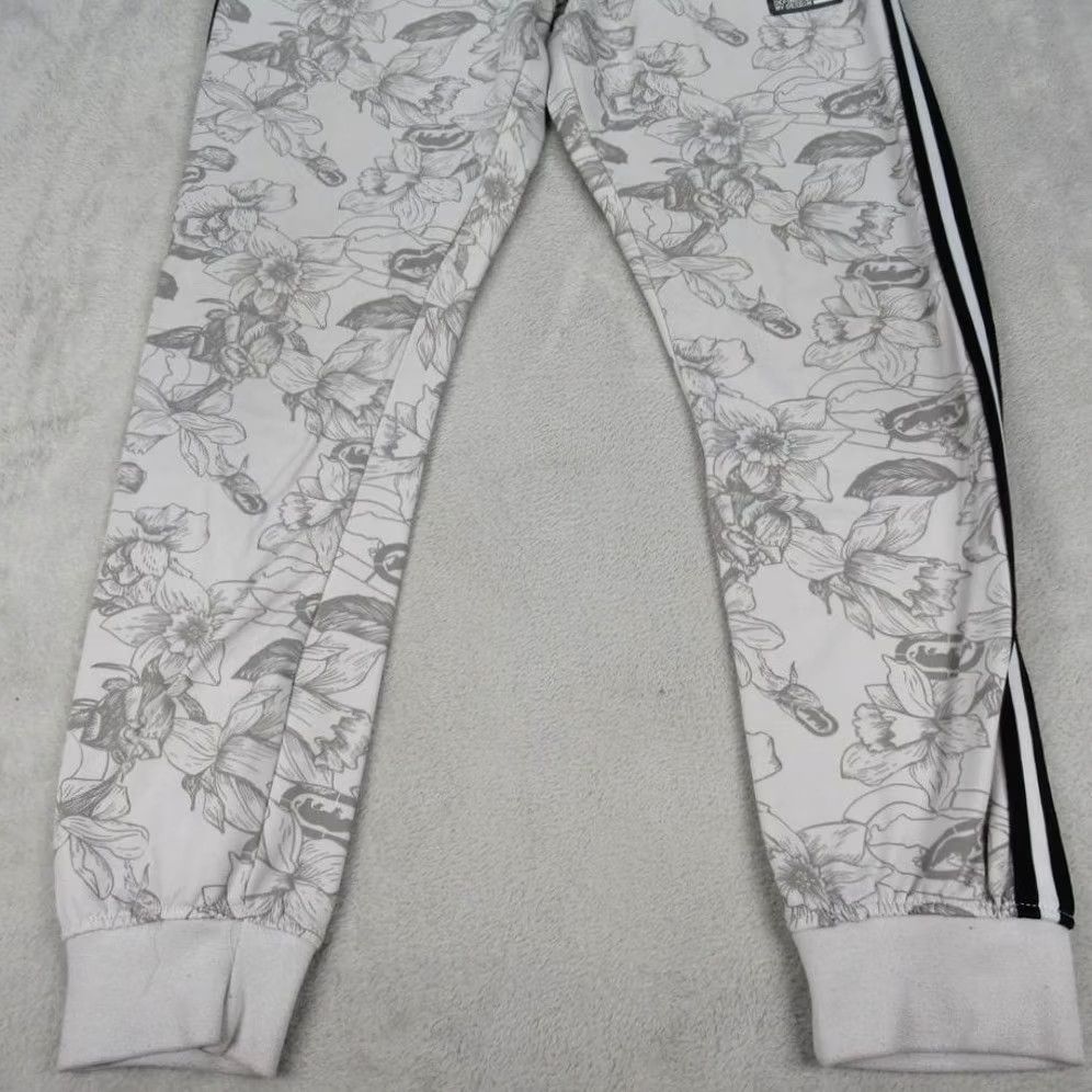 Ecko Unltd. VINTAGE ECKO UNLTD Pants Mens Small White Floral Pockets Elastic Drawstring Waist Jogger Size US 29 - 6 Thumbnail