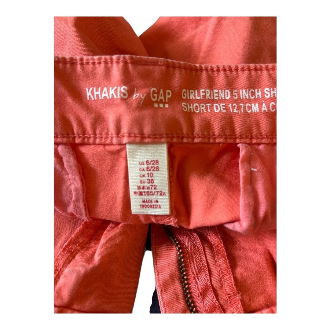 Gap Gap Coral Girlfriend 5" Shorts Size 6/28 Size 28" / US 6 / IT 42 - 4 Thumbnail