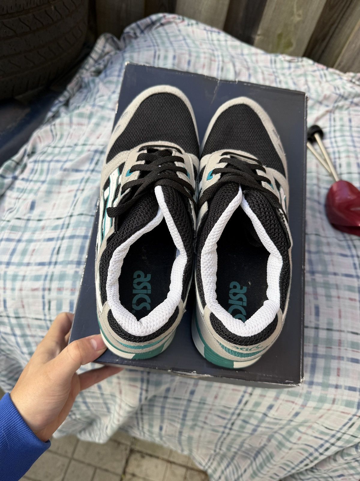 Asics Asics Gel Lyte 3 Grey Black White Mint Size US 9.5 / EU 42-43 - 3 Thumbnail