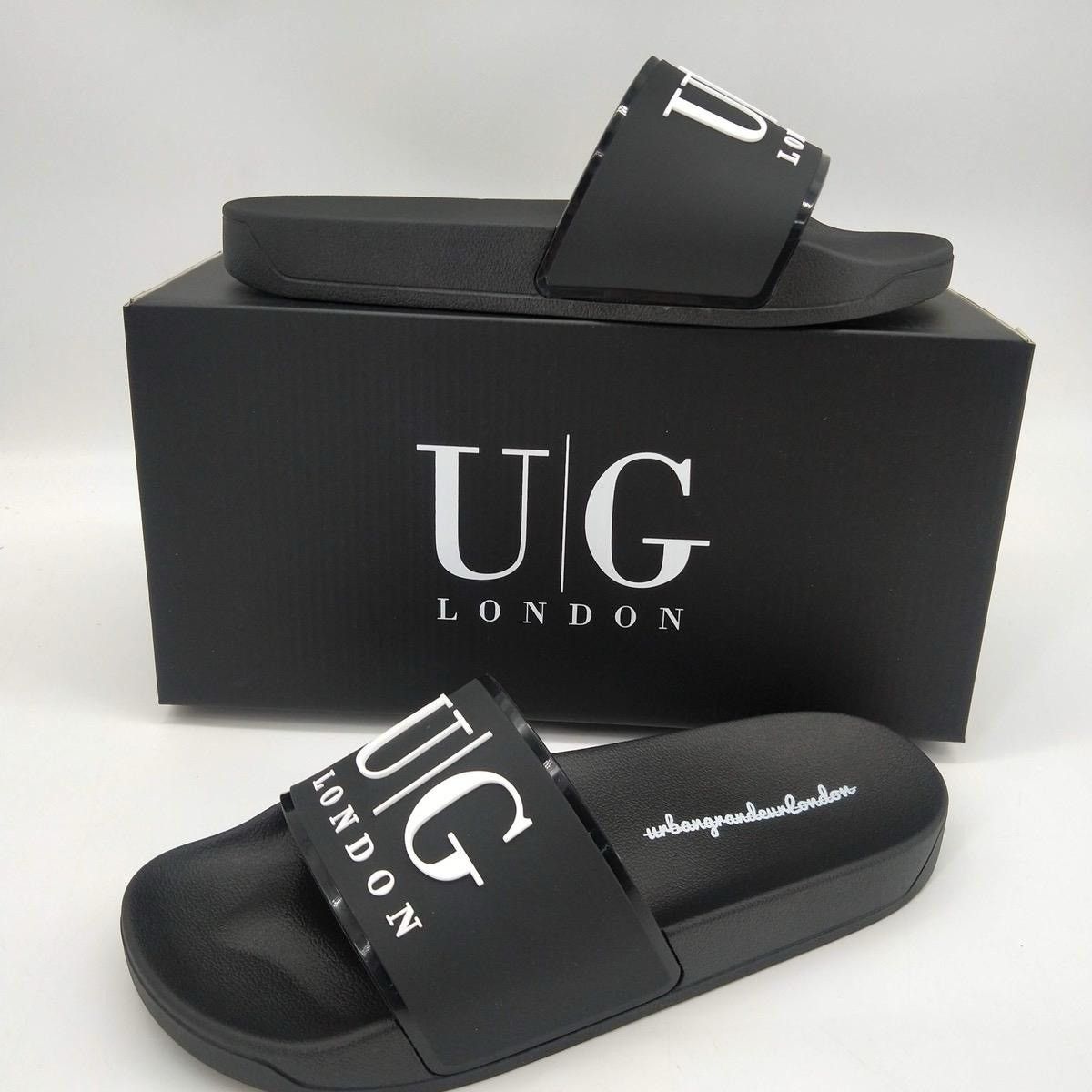 Other Urban Grandeur London Black Sliders | Unisex Size US 7.5 / IT 37.5 - 5 Thumbnail