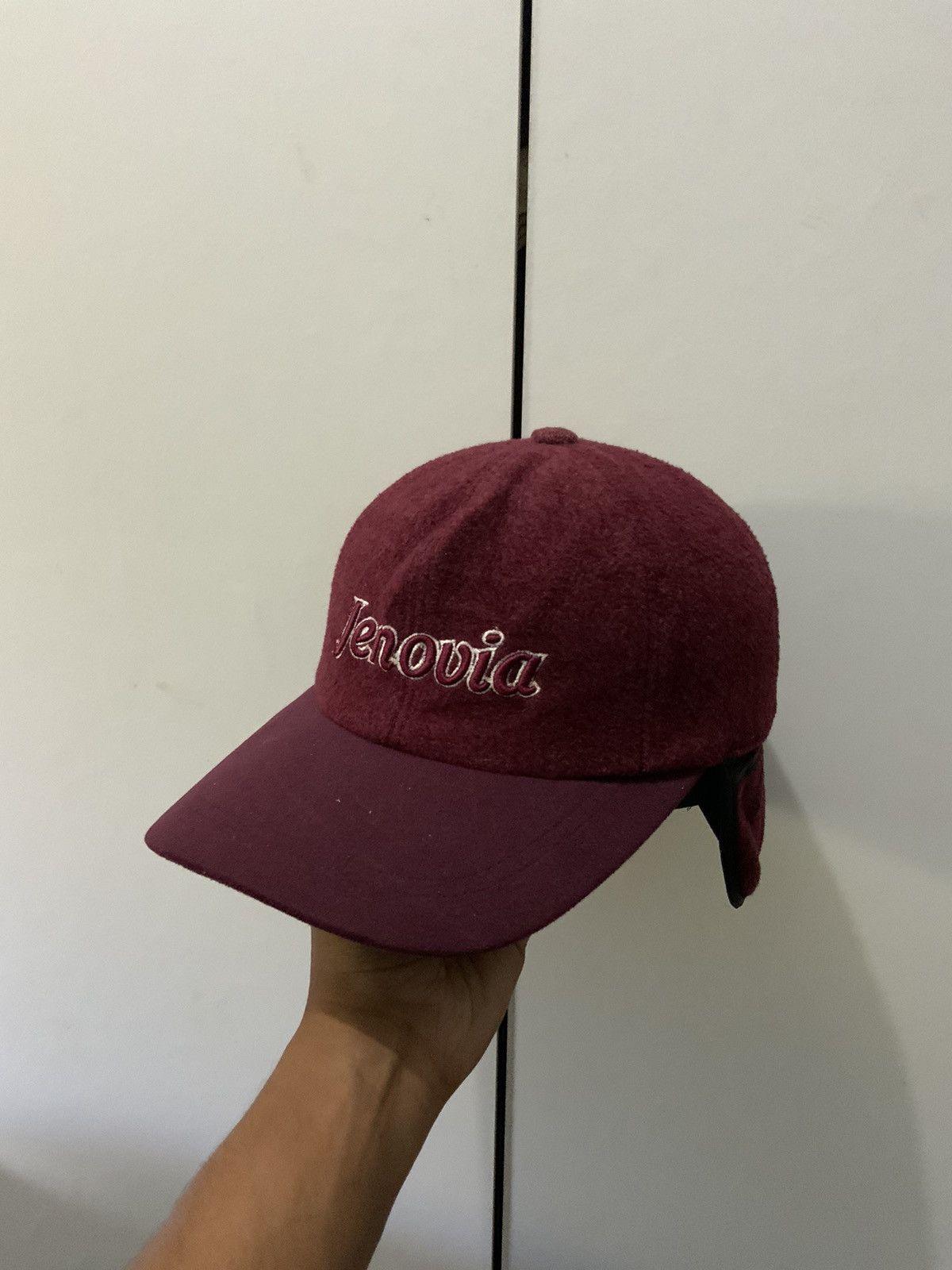 Vintage Jenovia Wool Maroon Ski Hat