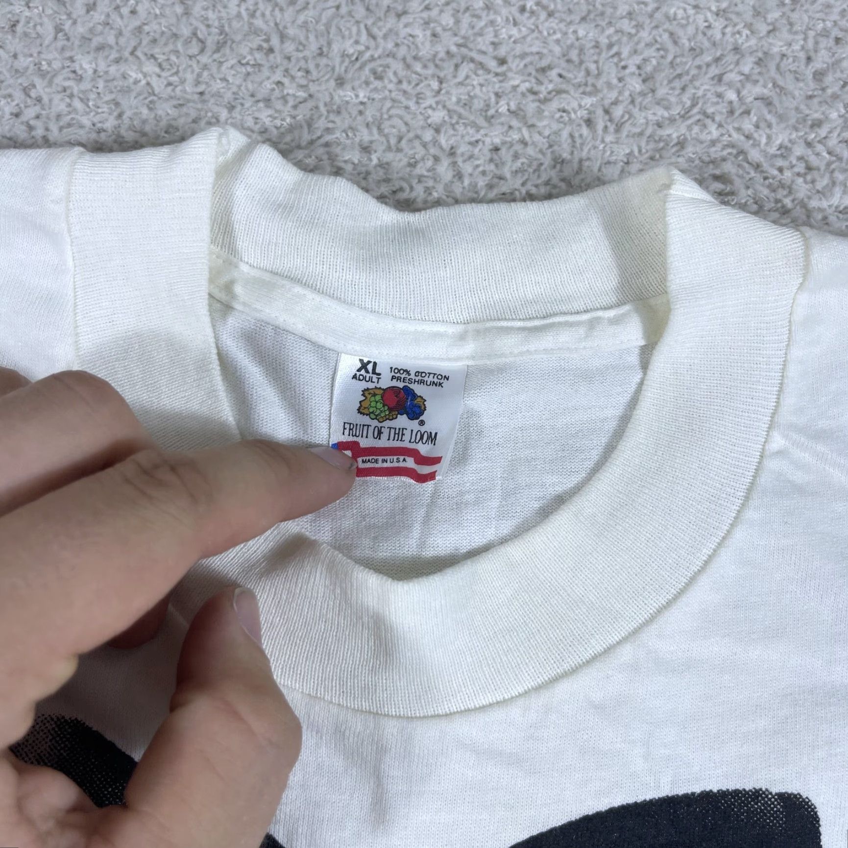 Fruit Of The Loom VINTAGE The 3 Tenors T-Shirt Adult XL White USA 90’s Tour Pavarotti Opera Promo Shirt Mens Size US XL / EU 56 / 4 - 4 Thumbnail