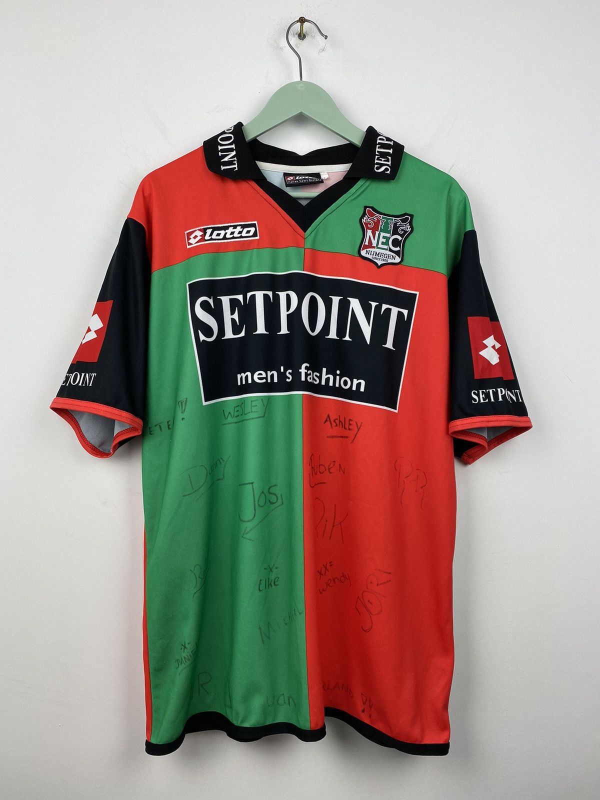Lotto Sport NEC Nijmegen 2004 2005 Soccer Jersey Shirt PSG PSV Ajax Size US L / EU 52-54 / 3 - 1 Thumbnail