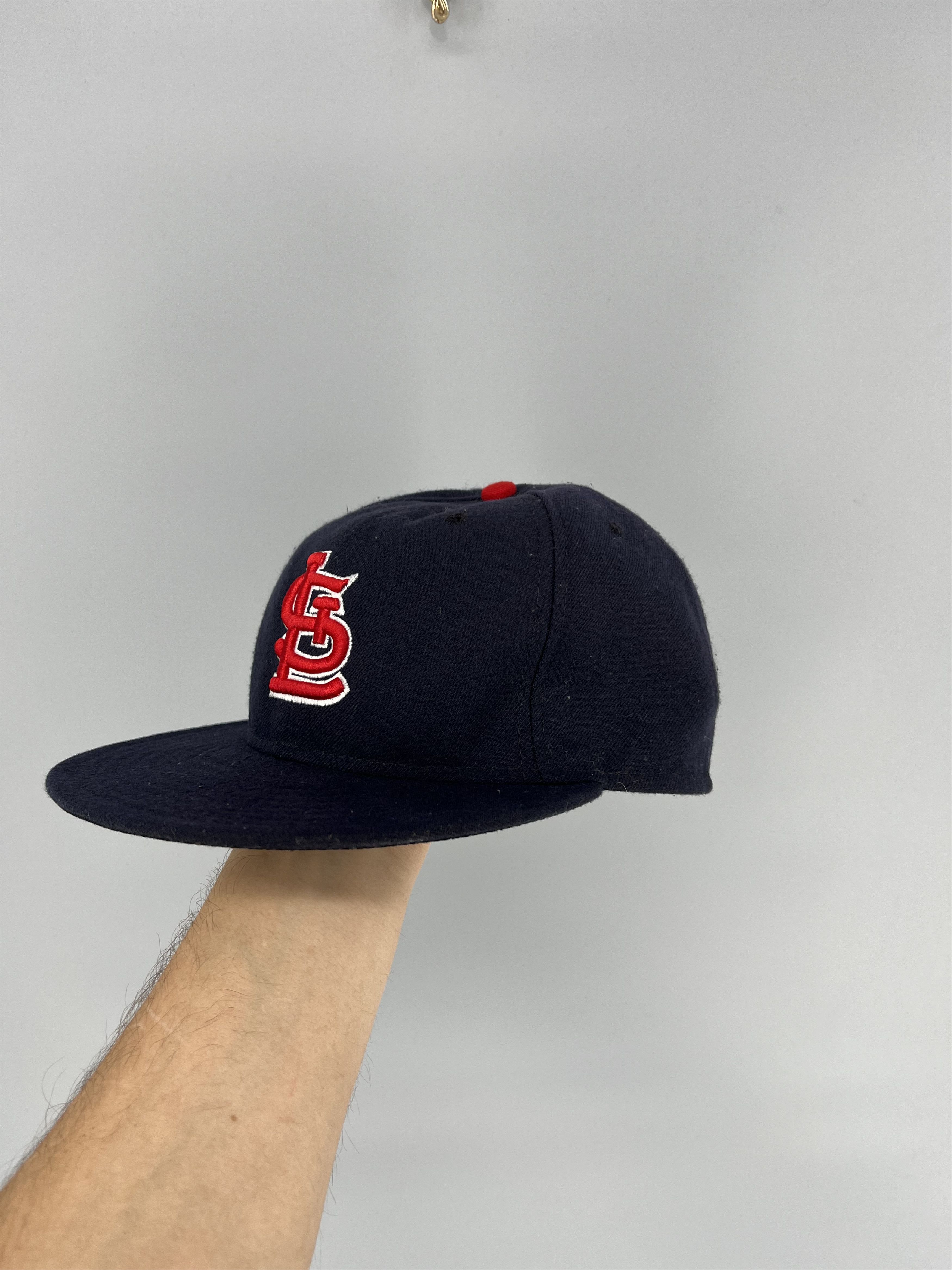 New Era Vintag St. Louis Cardinals Fitted Baseball Hat New Era 7 3/8 Size ONE SIZE - 2 Thumbnail