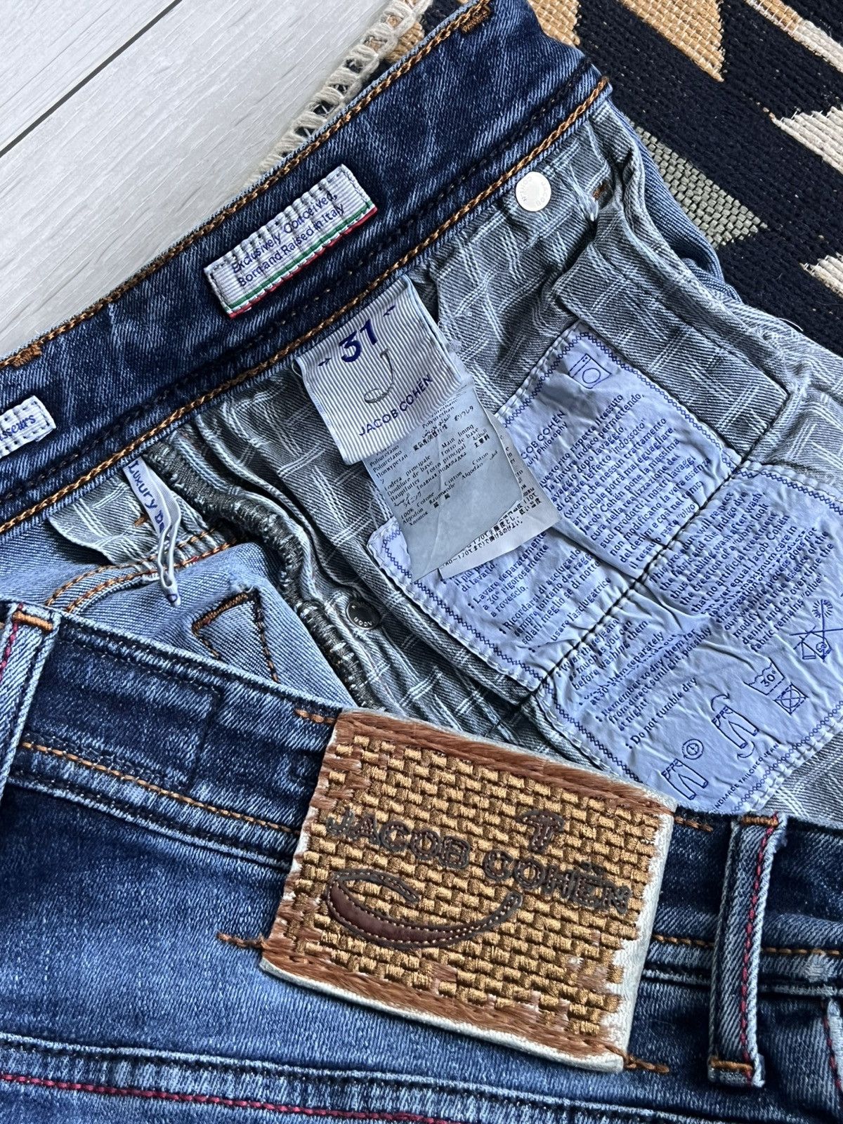 Jacob Cohen Jacob Cohen Rare Exclusive Handmade Denim Jeans Size US 31 - 12 Thumbnail