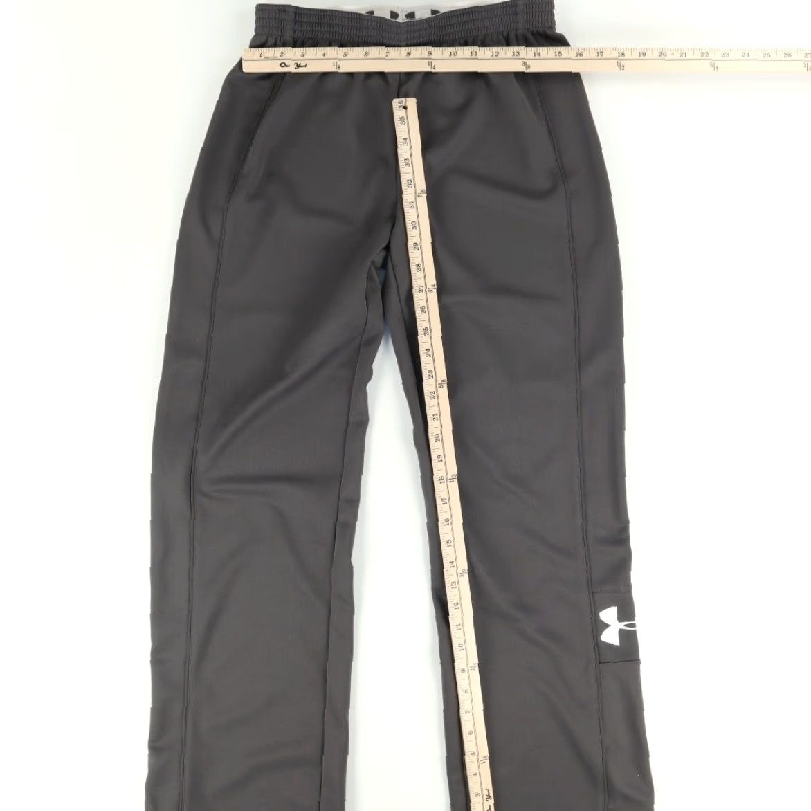 Under Armour Under Armour Semi-Fitted Polyester Satin Sweatpants Gray Men's M Sweat Pants Size US 31 - 3 Thumbnail