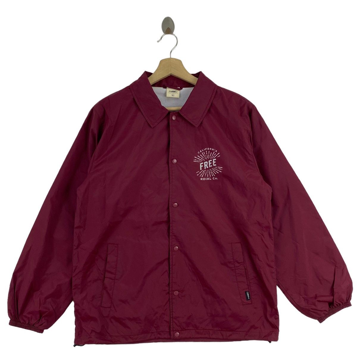 Coach ROIAL CALIFORNIA Brand Print Burgundy Windbreaker Coach Size US M / EU 48-50 / 2 - 1 Thumbnail