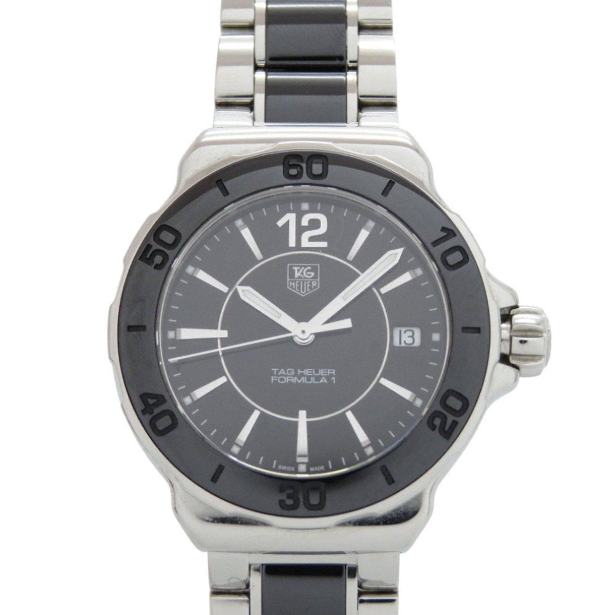 Tag Heuer TAG Heuer Formula 1 WAH1210.BA0859 Stainless Steel Black/Silver Dial Quartz Watch 0330 HEUER Size ONE SIZE - 1 Thumbnail