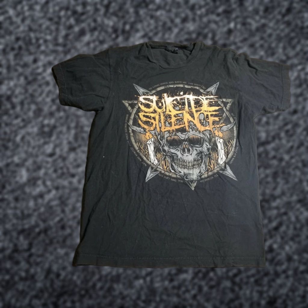 Tultex VINTAGE? No, skip. Title should be: Mens M Suicide Silence T Shirt Black Metal Metalcore Band Tee Size US M / EU 48-50 / 2 - 1 Thumbnail