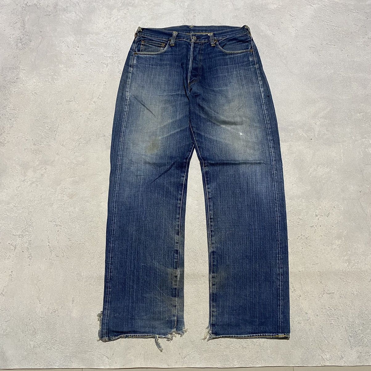 Evisu Vintage Evisu Red Seagulls Monogram Selvedge Denim Size US 33 - 7 Thumbnail