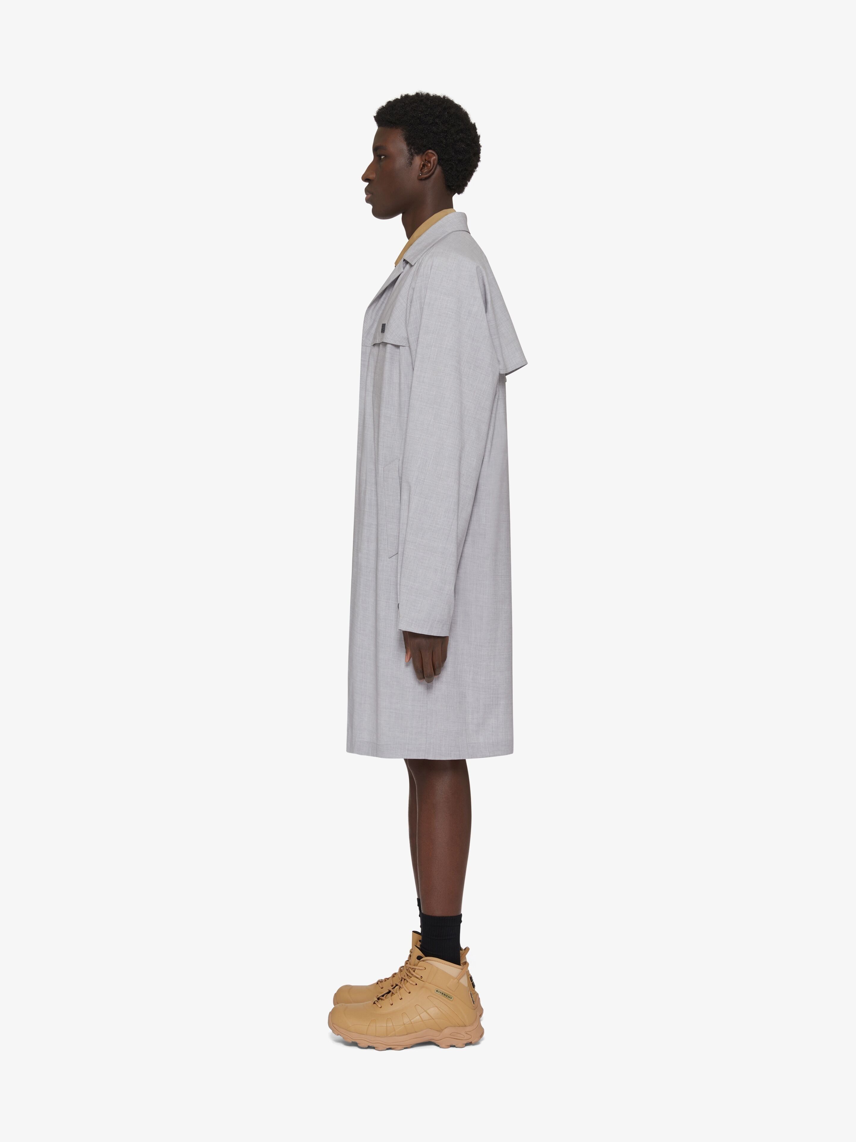 Givenchy o1w1db10925 Long Packable Parka in Grey Size US XL / EU 56 / 4 - 3 Thumbnail