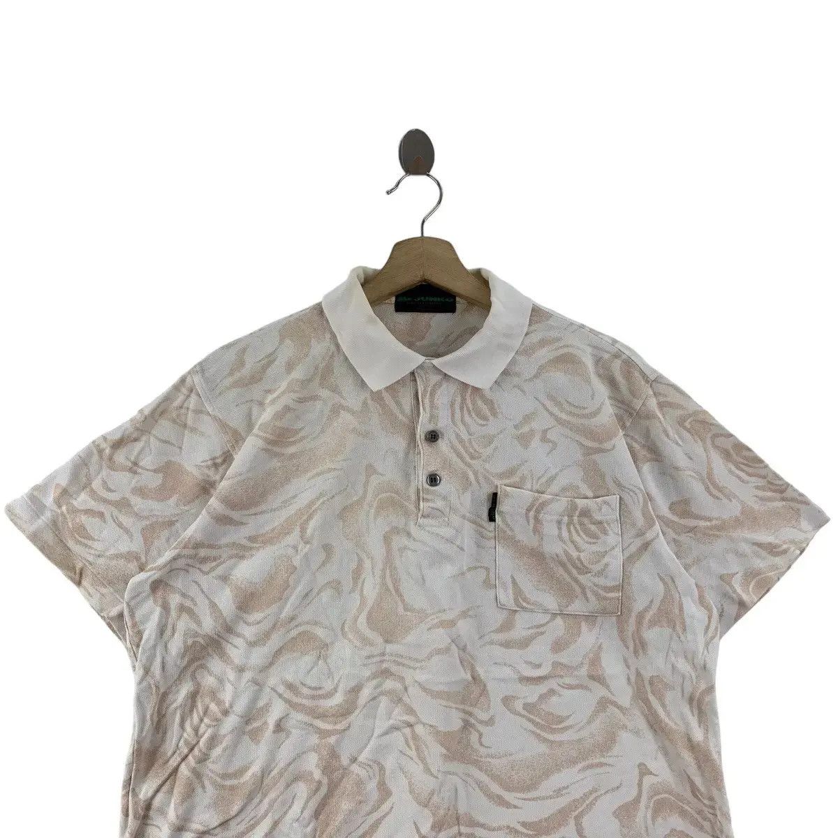 Mr. Junko Vintage MR. JUNKO KOSHINO Art Painting AOP Polo Tee Shirt Size US M / EU 48-50 / 2 - 2 Thumbnail