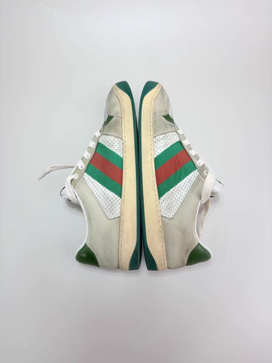 Gucci GUCCI Red & Green Dirty Sneakers Size US 10 / EU 43 - 4 Thumbnail