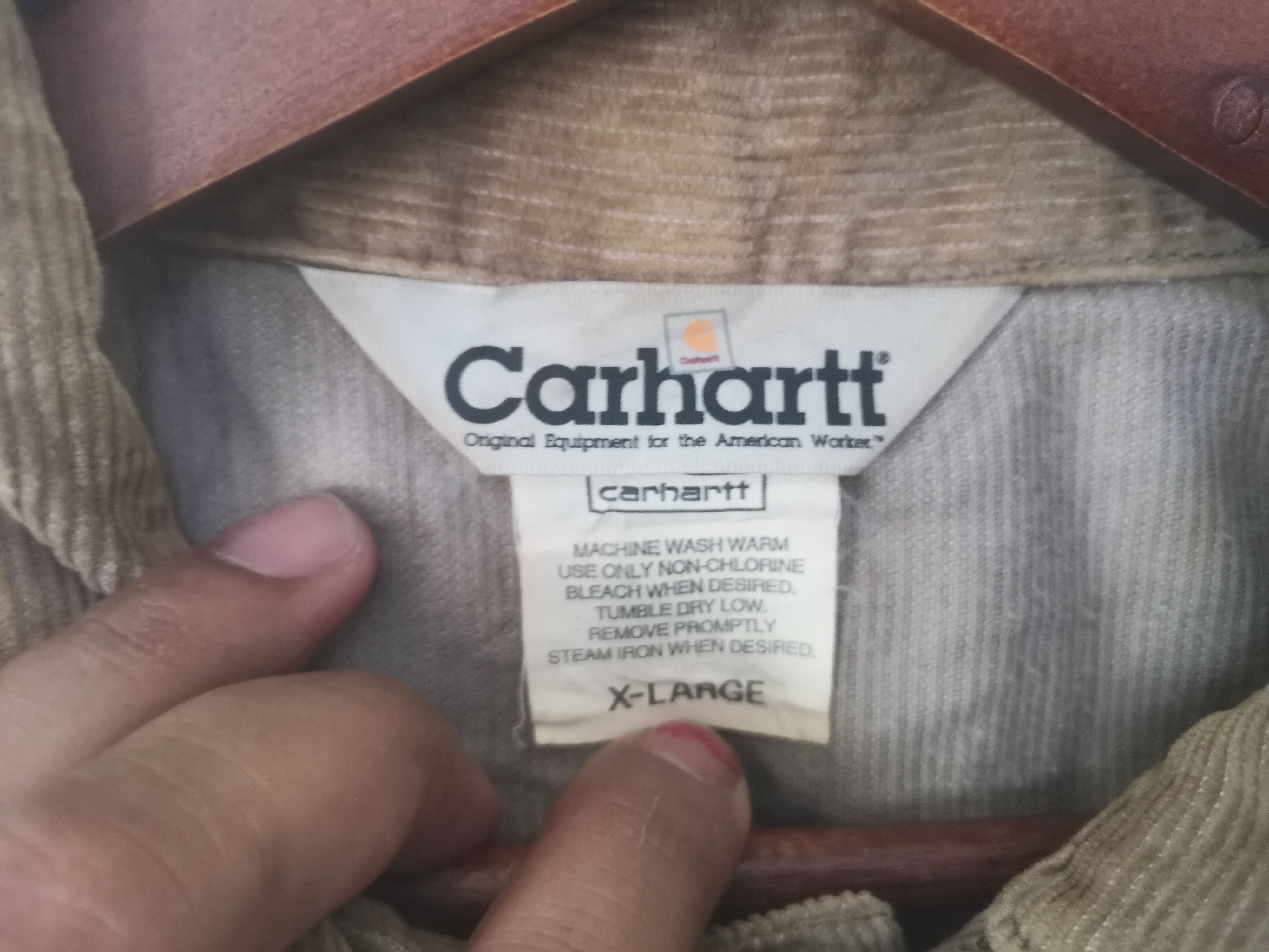 Carhartt × Vintage Rare Carhartt corduroy jacket nice design Size US XL / EU 56 / 4 - 4 Thumbnail