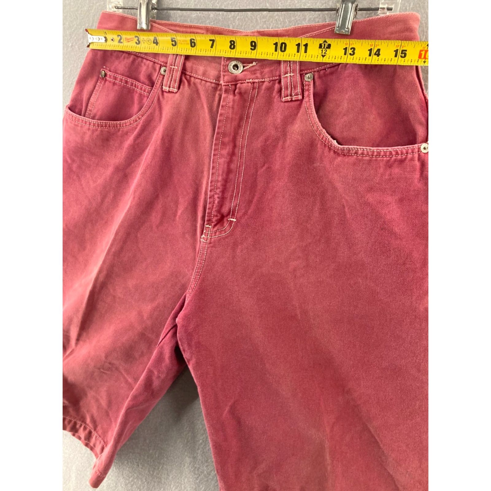 Vintage VINTAGE Union Bay Bermuda Shorts Mens 32 Red Regular Inseam 10in Belt Loops 5-Pocket Men's Casual Summer 90s Style Size US 32 / EU 48 - 2 Thumbnail